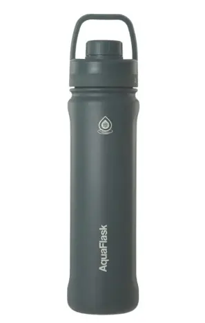 Aqua Flask Sports Water Bottle  650ml Graphite, Model AF-T127