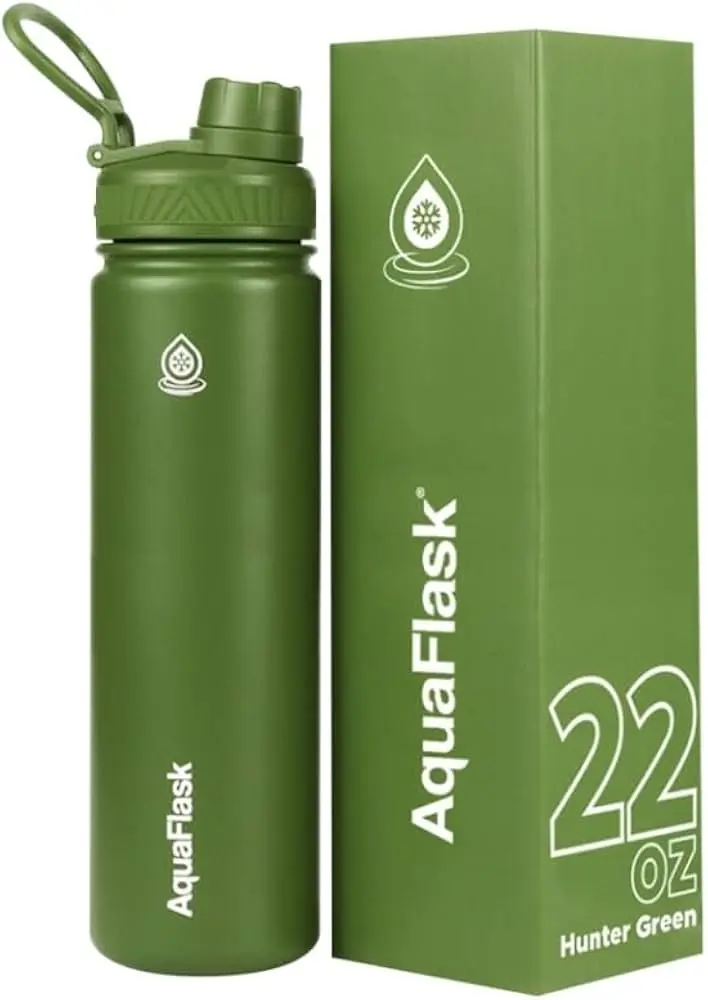 زجاجة مياه Aqua Flask سبورت 650 مل أخضر هانتر AF-T128