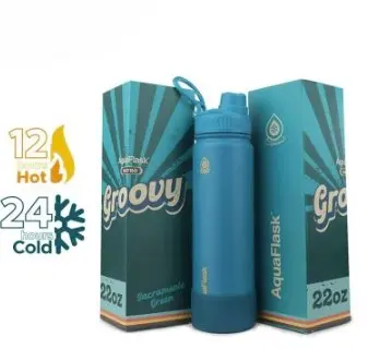 زجاجة مياه Aqua Flask Retro 650 مل Groovy - أخضر ساكرامنتو AF-V98