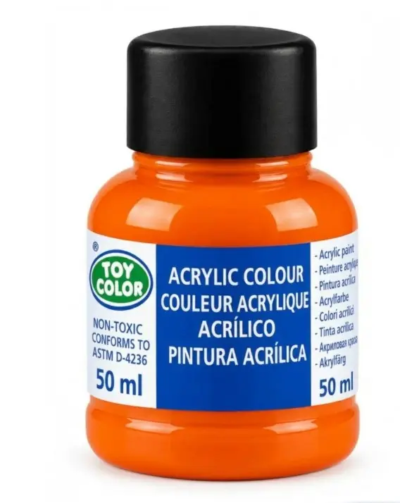 Italian Matte Acrylic Paint Orange 50ml