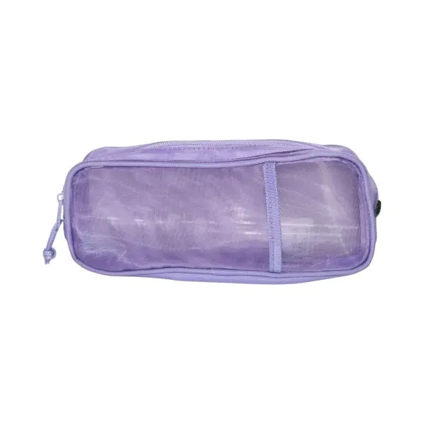 Purple Mesh Pencil Case - Polyester PCP23021J