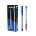 Bravo Slim Ballpoint Pen 0.7mm Blue - Box of 10