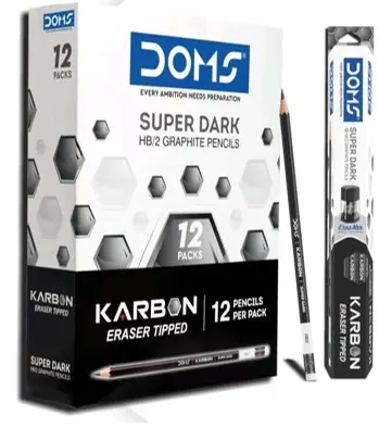 Doms KARBON Pencil Box – 12 Pencils