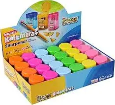 Nova Plastic 2-Hole Pencil Sharpener - Round Shape
