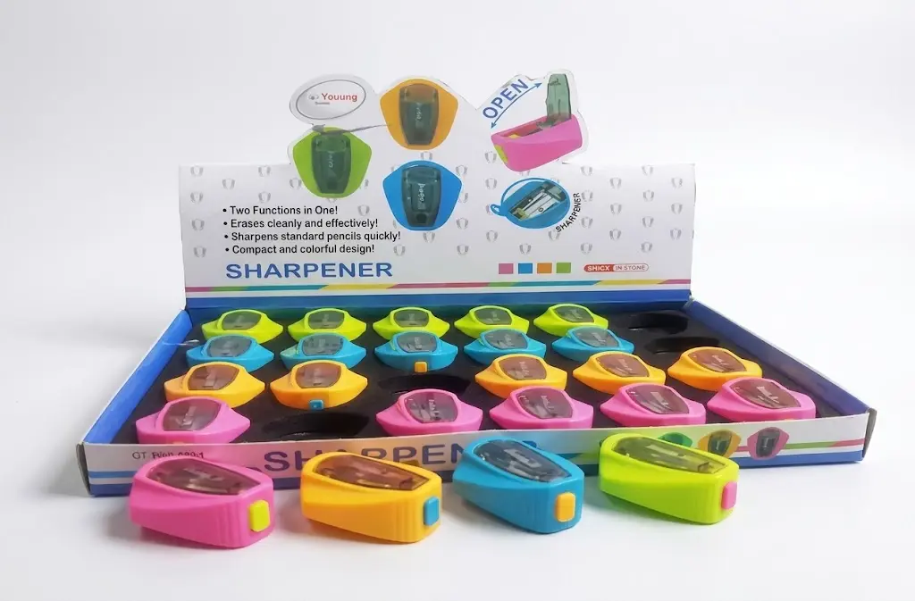 Yalong Plastic 2-Hole Pencil Sharpener