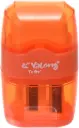 Yalong Transparent 2-Hole Pencil Sharpener with Eraser