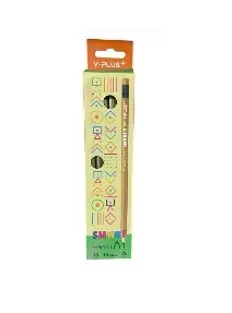 Y-Plus SMART 2B Pencil with Eraser Gold - Box of 12 PX250310