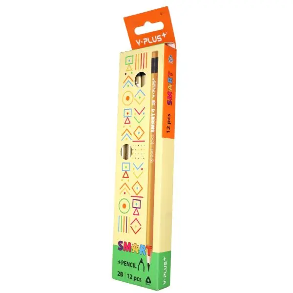 Y-Plus SMART 2B Pencils with Eraser  Gold Box of 12 PX250310