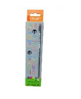 قلم رصاص Y-Plus SMART 2B مع استيكة فضي - علبة 12 قلم PX250320