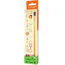 Y-Plus SMART 2B Pencils with Eraser Orange/Yellow Box of 12 PX250410