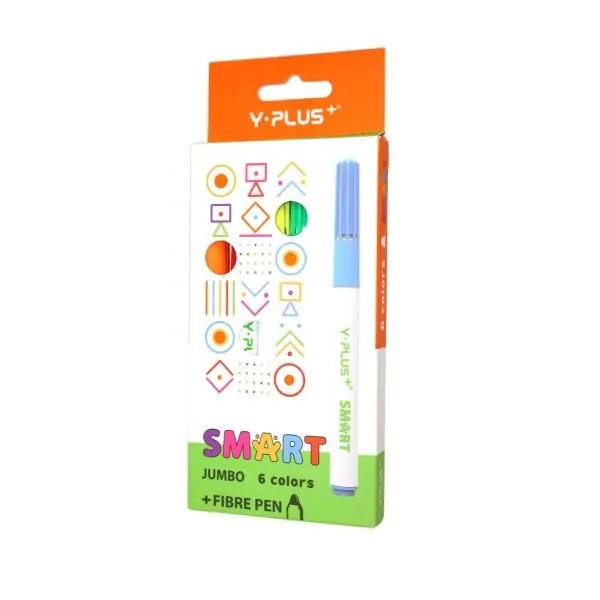 أقلام ماركر Y-Plus SMART جامبو 6 ألوان موديل FP250300