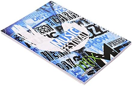 Notebook 80 Sheets Ribbon Wire Ruler Size A4