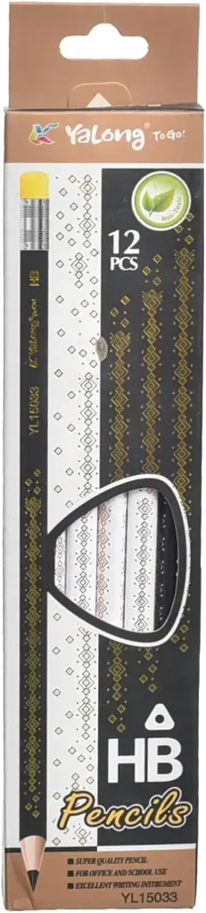 Yalong YL-105 Pencils with Eraser – 12-Piece Box