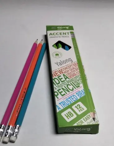 Yalong Pencil Box with Eraser - 12 Pencils YL-112