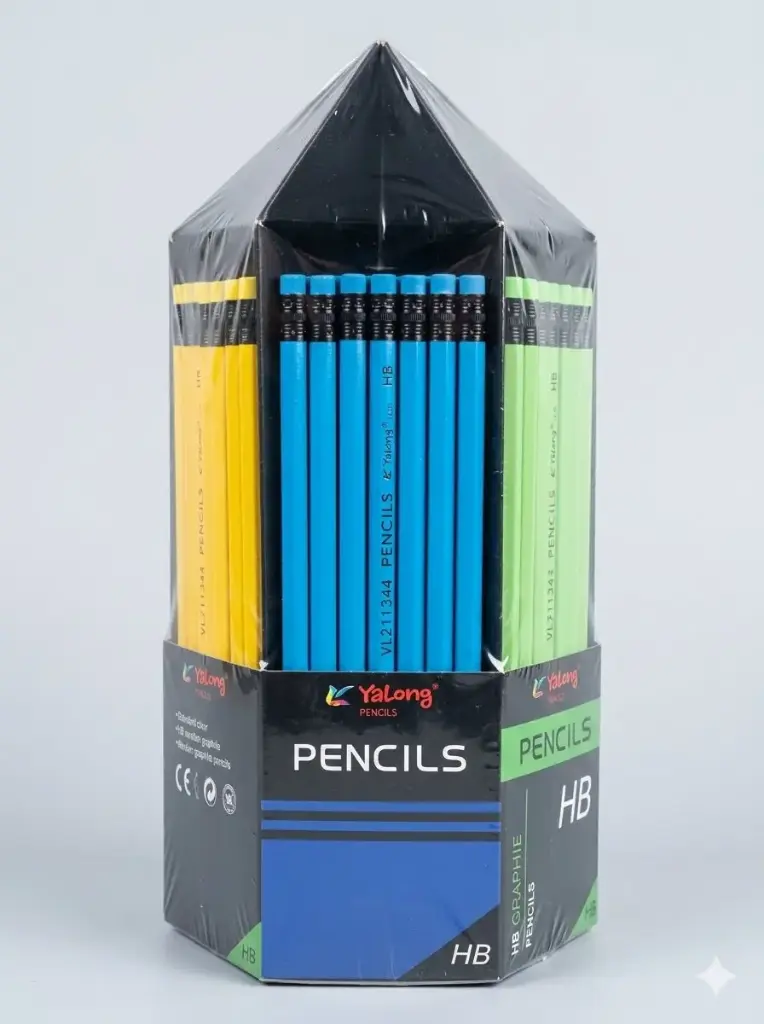 Yalong Graphite Pencil Box 168 Pencils 6 Colors YL-122