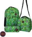 DEA TRIO 18-Inch School Backpack Set with Lunch Bag & Pencil Case - Green l