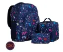 DEA TOON 18-Inch School Backpack Set with Lunch Bag & Pencil Case - Blue
