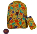 DEA RETRO 18-Inch School Backpack Set with Pencil Case - Yellow