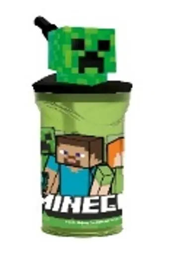 زجاجة مياه أطفال STOR 3D Figurine Tumbler سعة 360 مل - Minecraft