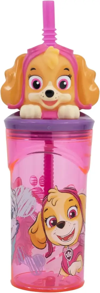 STOR 3D Figurine Tumbler Kids Water Bottle 360 ml - Paw Patrol Girl