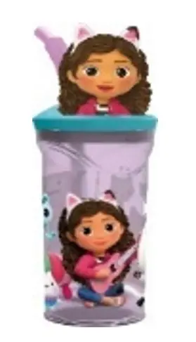 زجاجة مياه أطفال STOR 3D Figurine Tumbler سعة 360 مل - Gabby's Dollhouse