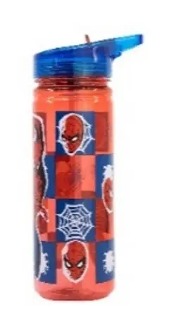 زجاجة مياه أطفال STOR Large Ecozen Bottle سعة 580 مل - Spider-Man