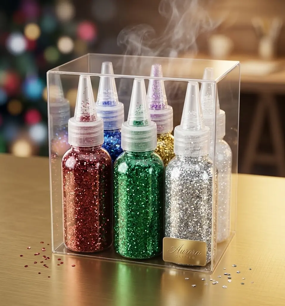 Bronze 40 mm Vacuum Box – 6 Jars, Assorted Colors