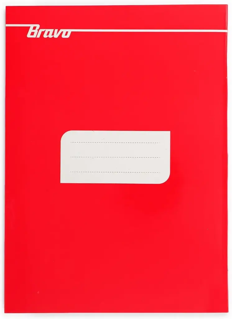 Bravo Notebook Large 100 Sheets - Ruled - Plain Cover Colors Shrink Pack 6 Notebook