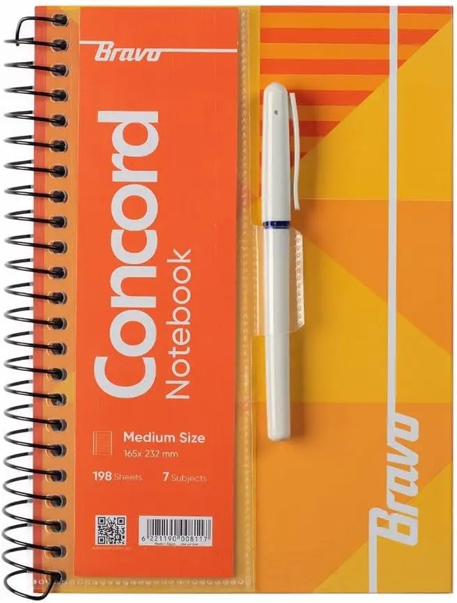Bravo Notebook New Concord Medium 198 Sheets Single Piece