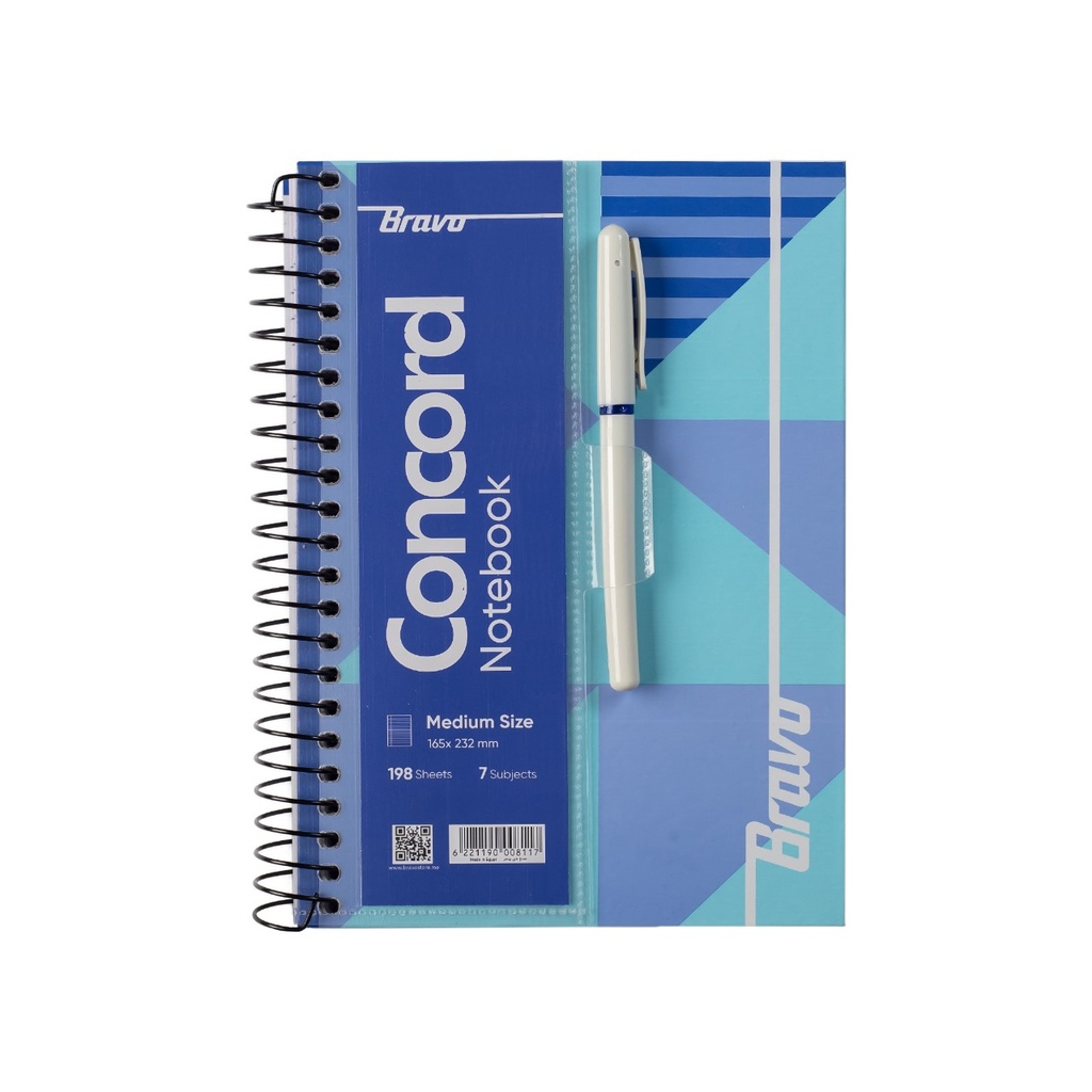 Bravo Notebook New Concord Medium 198 SheetsSingle Piece