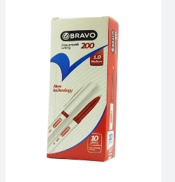 Bravo 200 Ballpoint Pen - (1.0 mm) - RED - Pack of 10