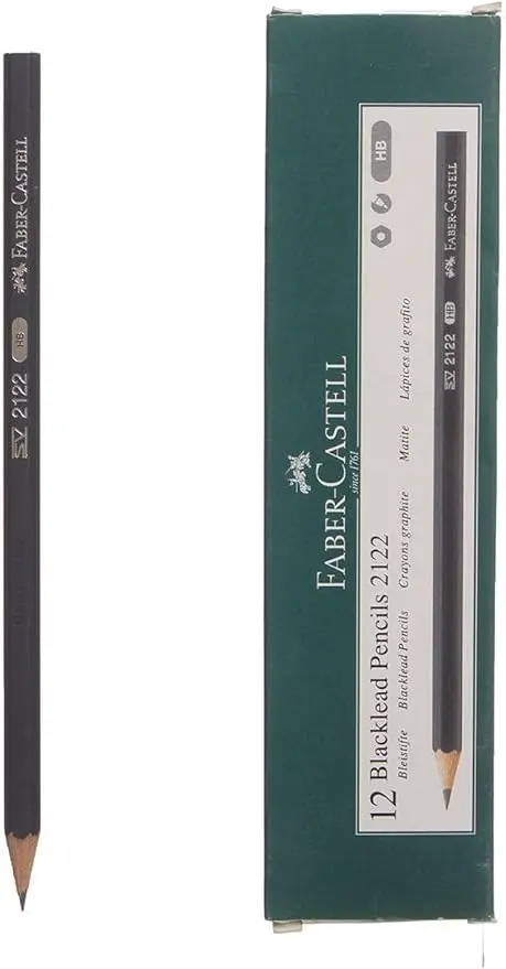 Faber-Castell Pencil 2122 (2B) without Eraser 12 Pen