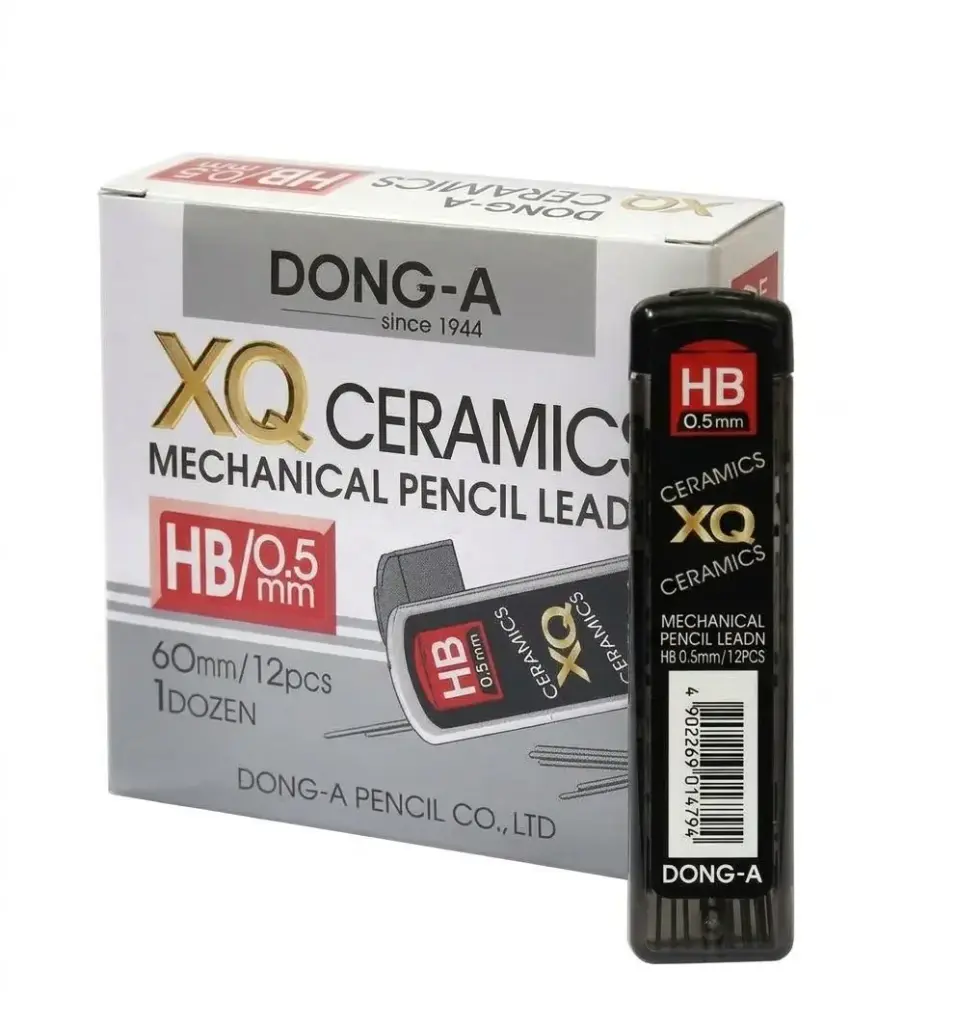 Dong-A HB Mechanical Pencil Lead Refills 0.5 mm 12 Pieces