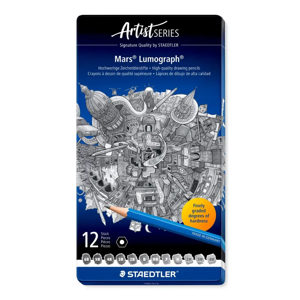 قلم رصاص ستدلر Mars Lumograph x12