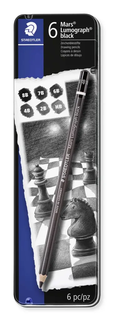 STAEDTLER Pencil Lumograph black x6 100% PEFC
