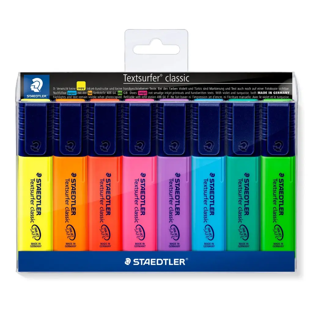 STAEDTLER Highlighter Textsurf.cl.8pcs.wallet