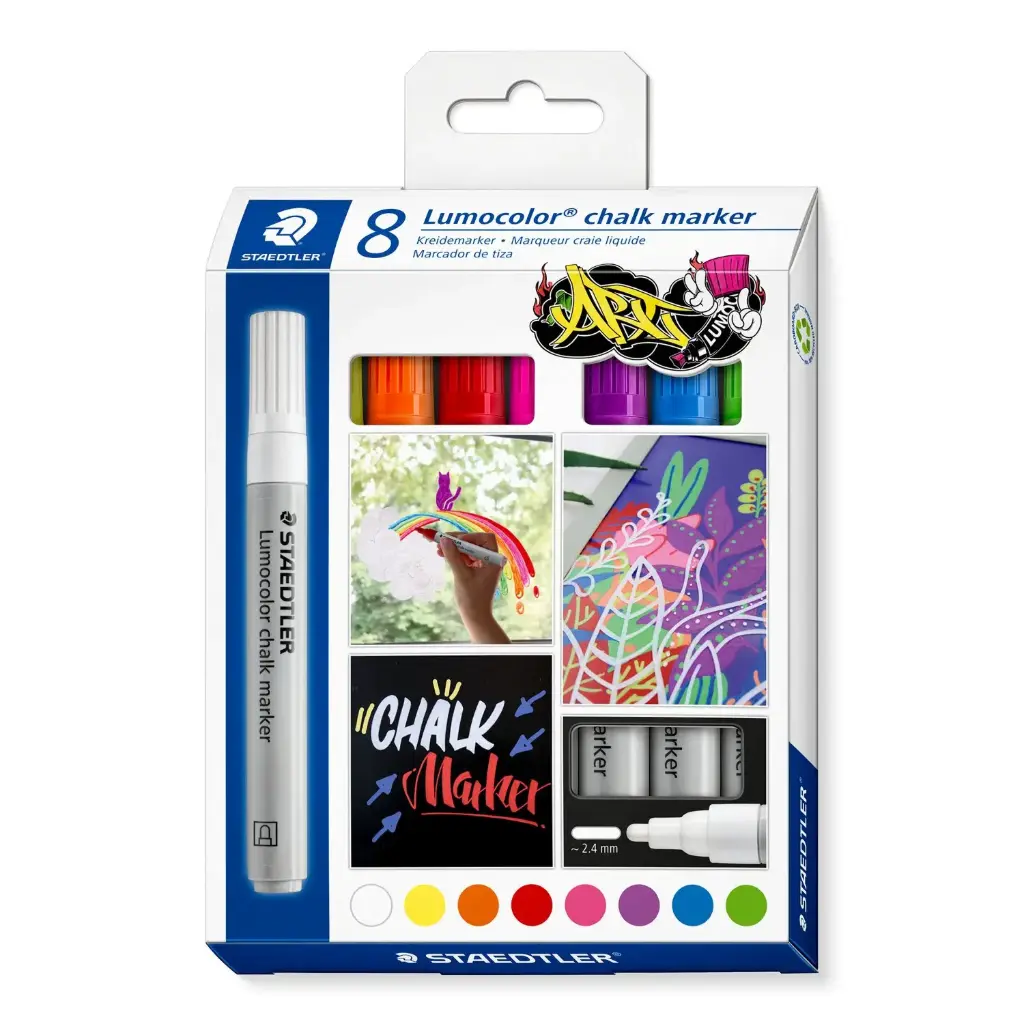 STAEDTLER Chalk marker Lumocolor 8pcs