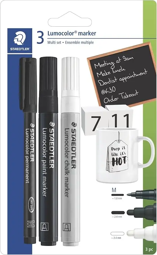 STAEDTLER Marker set Lumocolor 3pcs BK