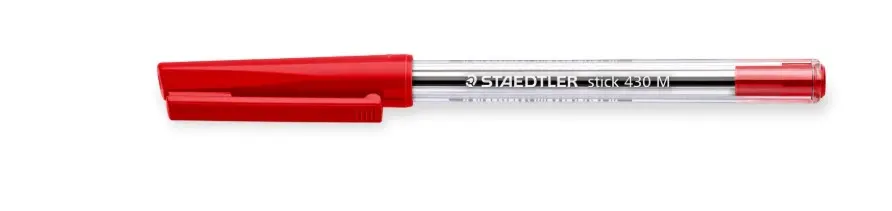 STAEDTLER Ballpoint pen stick 430 M red