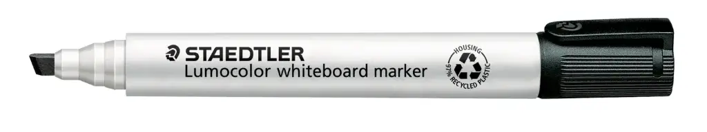 STAEDTLER Lumocolor Whiteboard Marker Black – Chisel Tip