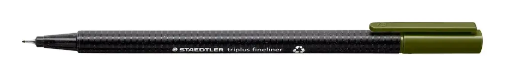 قلم تحديد دقيق ستدلر Triplus 0.3 مم أخضر زيتوني