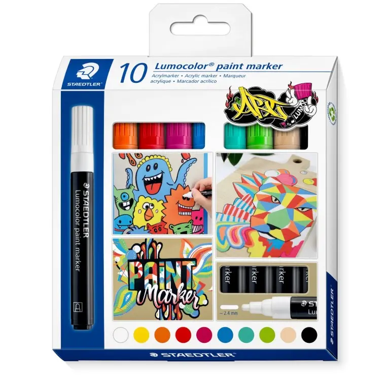 STAEDTLER Acrylic marker Lumocolor 10pcs