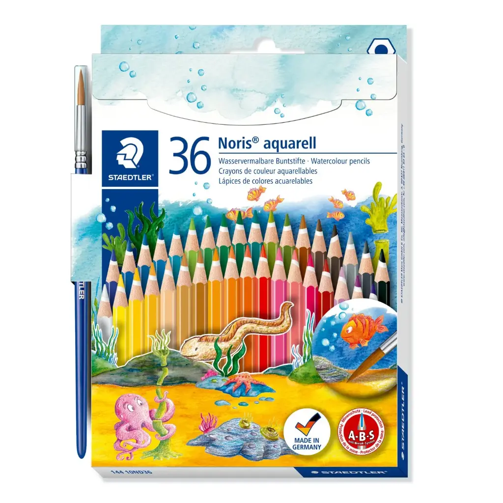STAEDTLER Noris Aquarell Watercolor Colored Pencils – 36 Colors