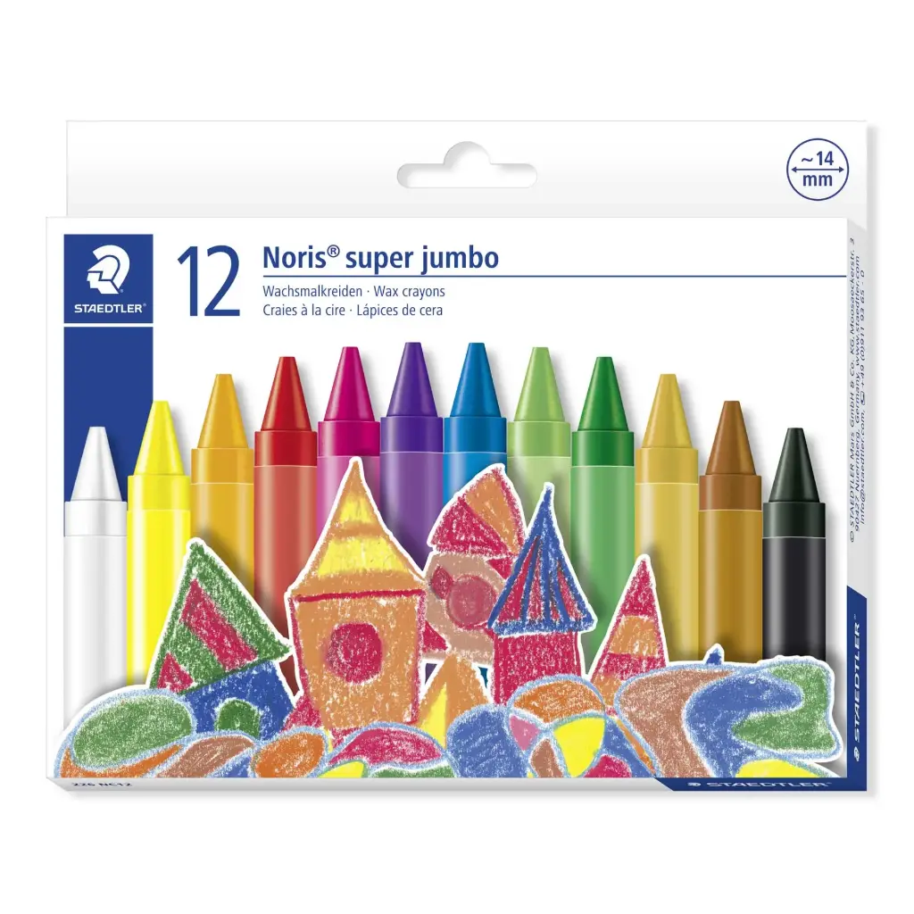 أقلام شمع ستدلر 12 colour Super jumbo