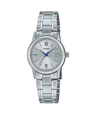 Casio Stainless Steel Triple-Fold Clasp Watch LTP-V002D-7B3UDF