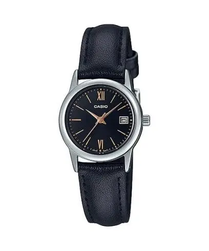 Casio Leather Band Watch LTP-V002L-1B3UDF