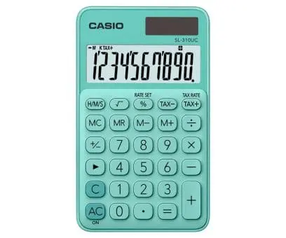Casio Practical Calculator SL-310UC-GN-W-DC