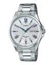 Casio Stainless Steel One-Touch 3-Fold Clasp Watch MTP-1384D-7A2VDF