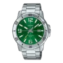 Casio Stainless Steel Triple-Fold Clasp Watch MTP-VD01D-3BVUDF
