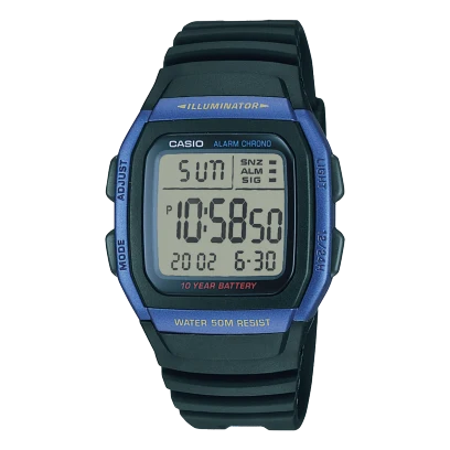 Casio Resin Band Watch W-96H-2AVDF